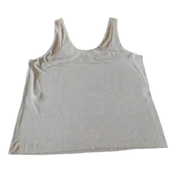 EN FRANCAIS Femme Stone Grey Slinky Camisole Tank Size 3X - Picture 2 of 5